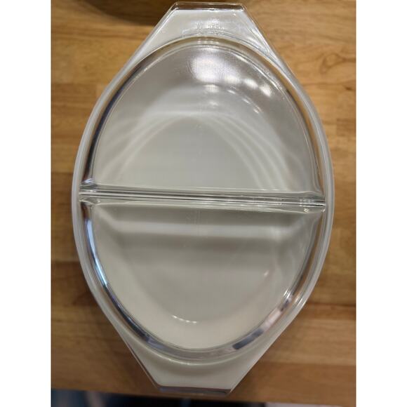 PYREX VINTAGE SET Golden Acorn Reg & Divided  Casserole Dishes Milk Glass w/LIDS - Picture 4 of 10